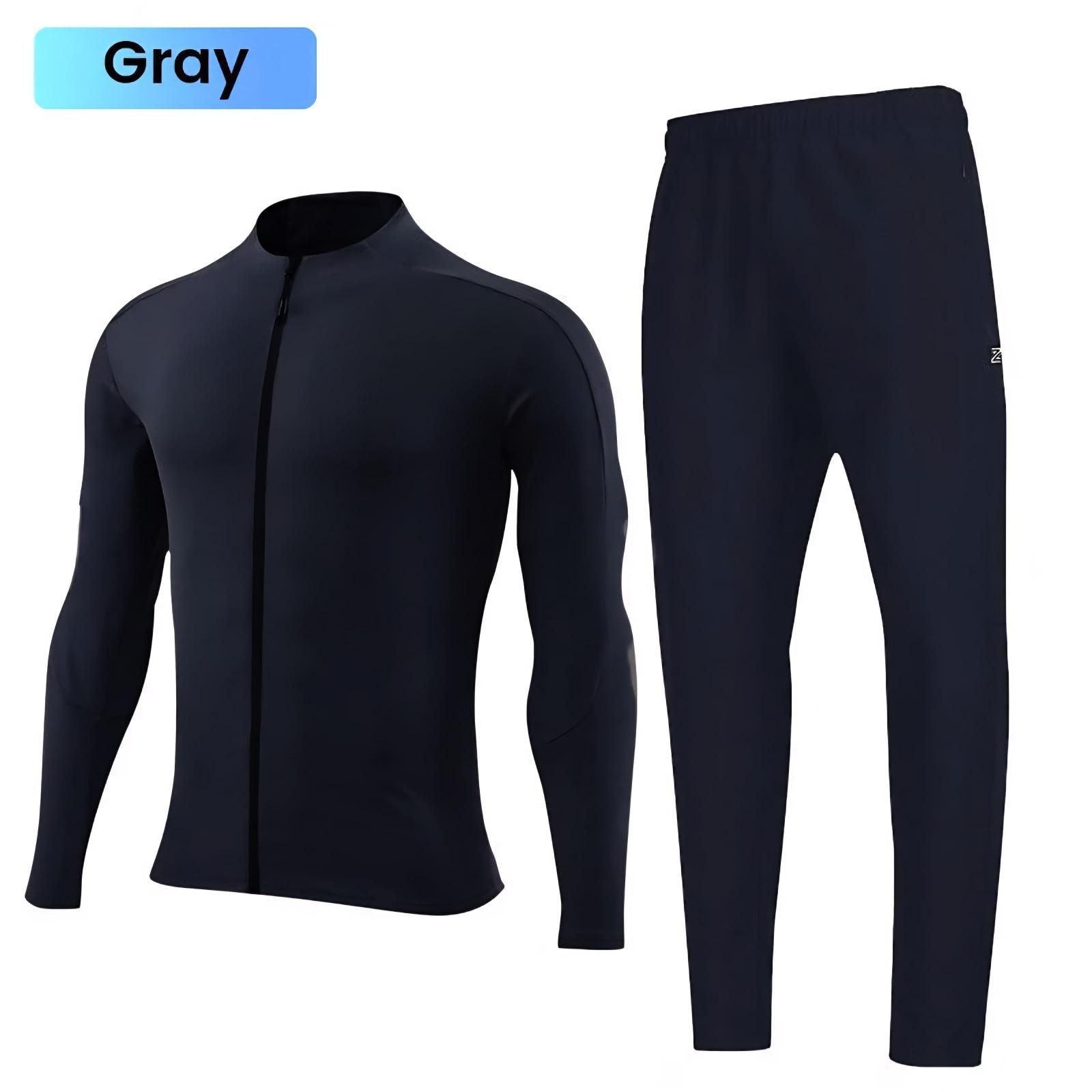 Unisex Solid Workout Track Suit Set