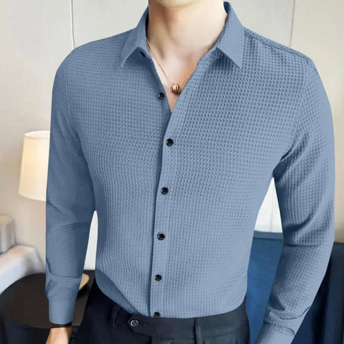 Business Waffle Designer Men’s Shirt | Stylish Formal Wear