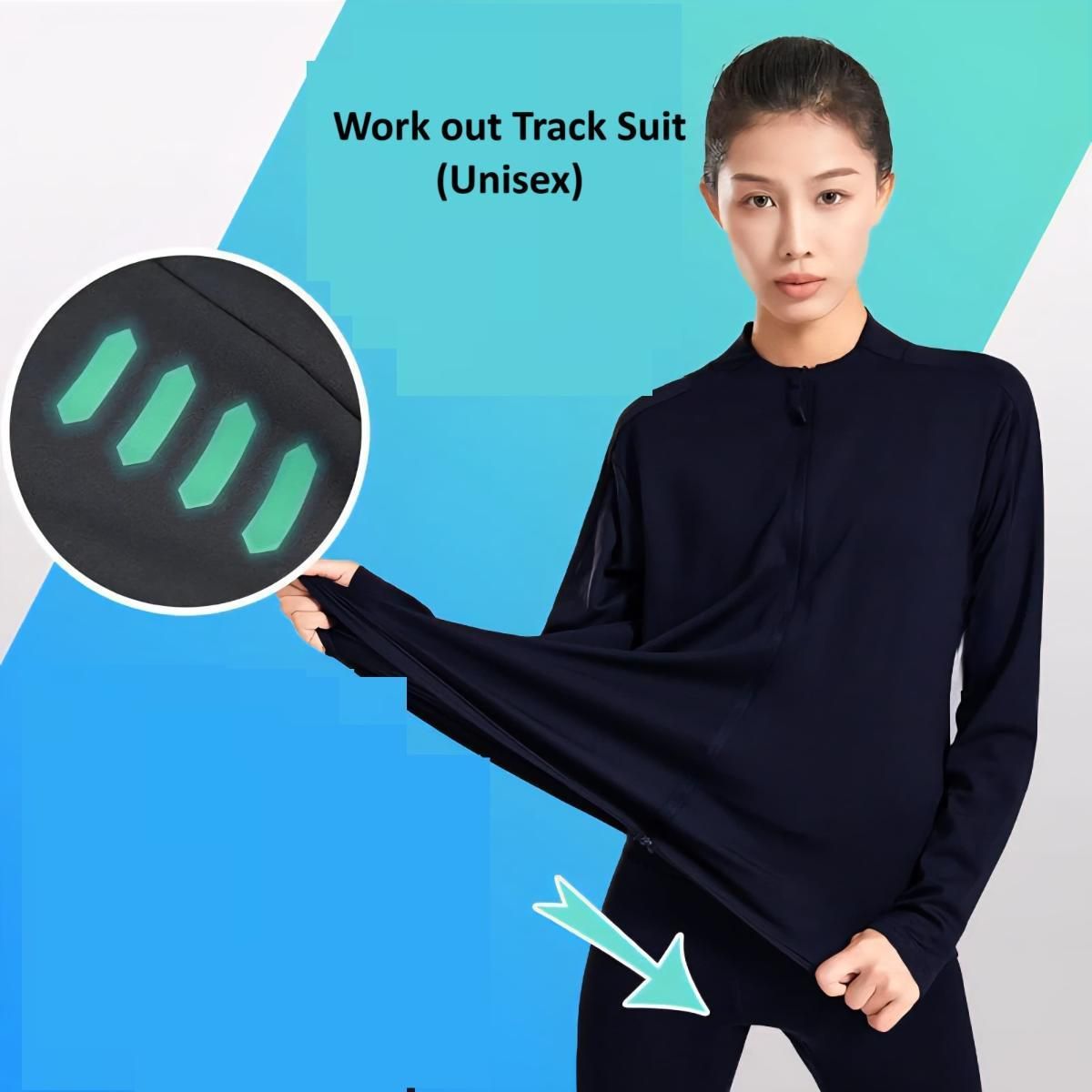 Unisex Solid Workout Track Suit Set