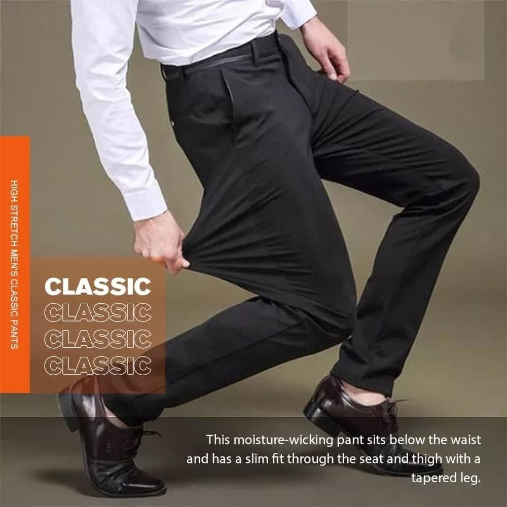 High Elasticity Men’s Classic Pants (Pack of 3) | Daily Wear
