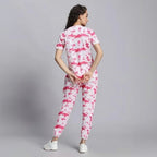 Women’s Casual Tie Dye Print Night Suit
