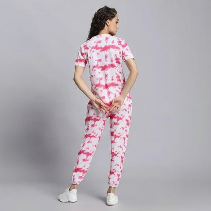 Women’s Casual Tie Dye Print Night Suit