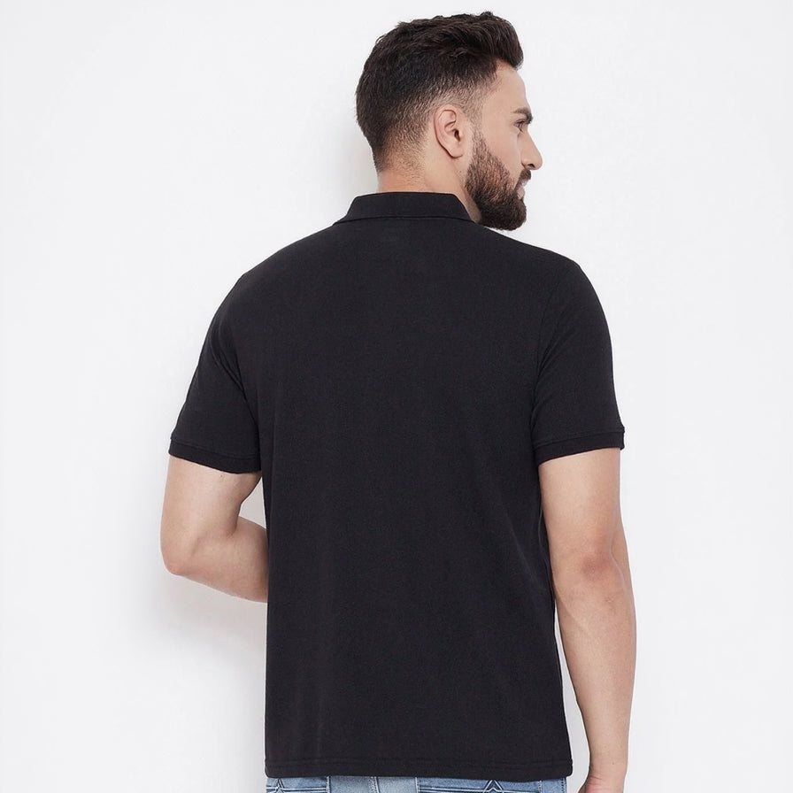 Cotton Blend Solid Men’s Polo T-Shirt | Casual Wear