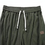Men’s Dark Green Corduroy Cargo Trouser | Loose Fit