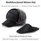Unisex 3 In 1 Winter Warm Face Mask with Cap