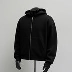 Men’s Solid Backpack Zip Up Hoodie | Custom Style