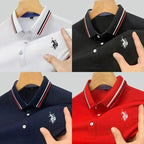 Men’s Solid Polo Neck T-Shirt Pack of 4 | Half Sleeves