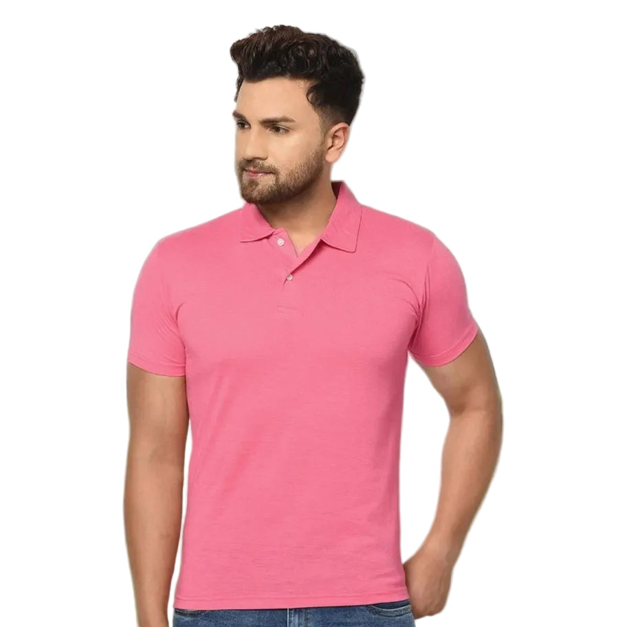 Cotton Matty Polo Neck Men’s T-Shirt (Pack of 3)