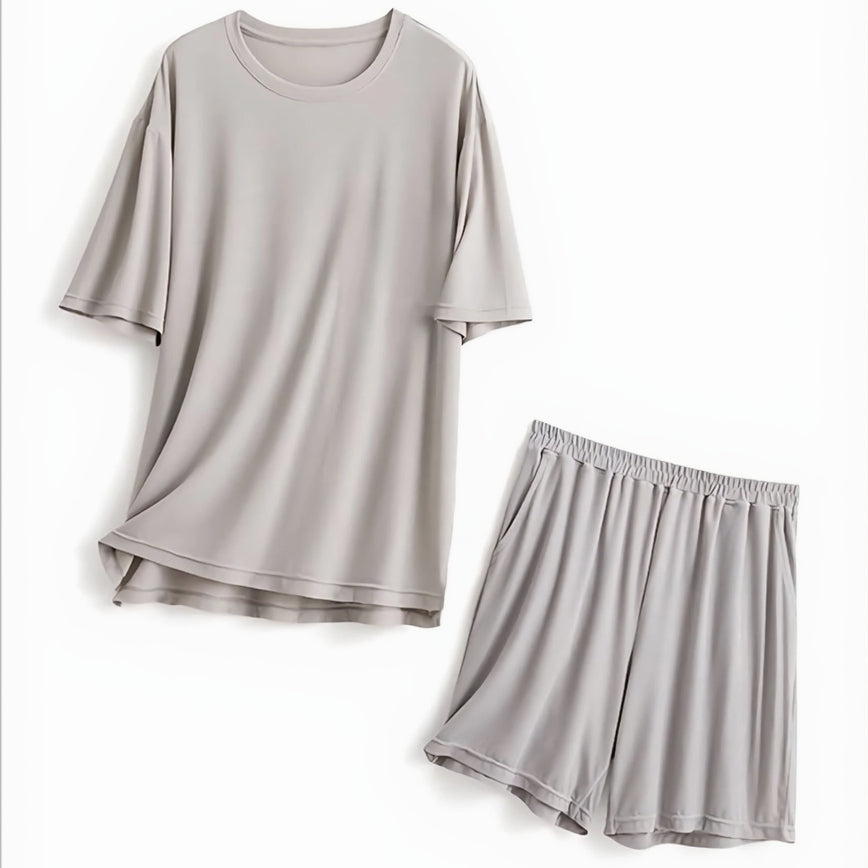 Solid Couple Co-Ord Set | T-Shirt & Shorts Matching Wear