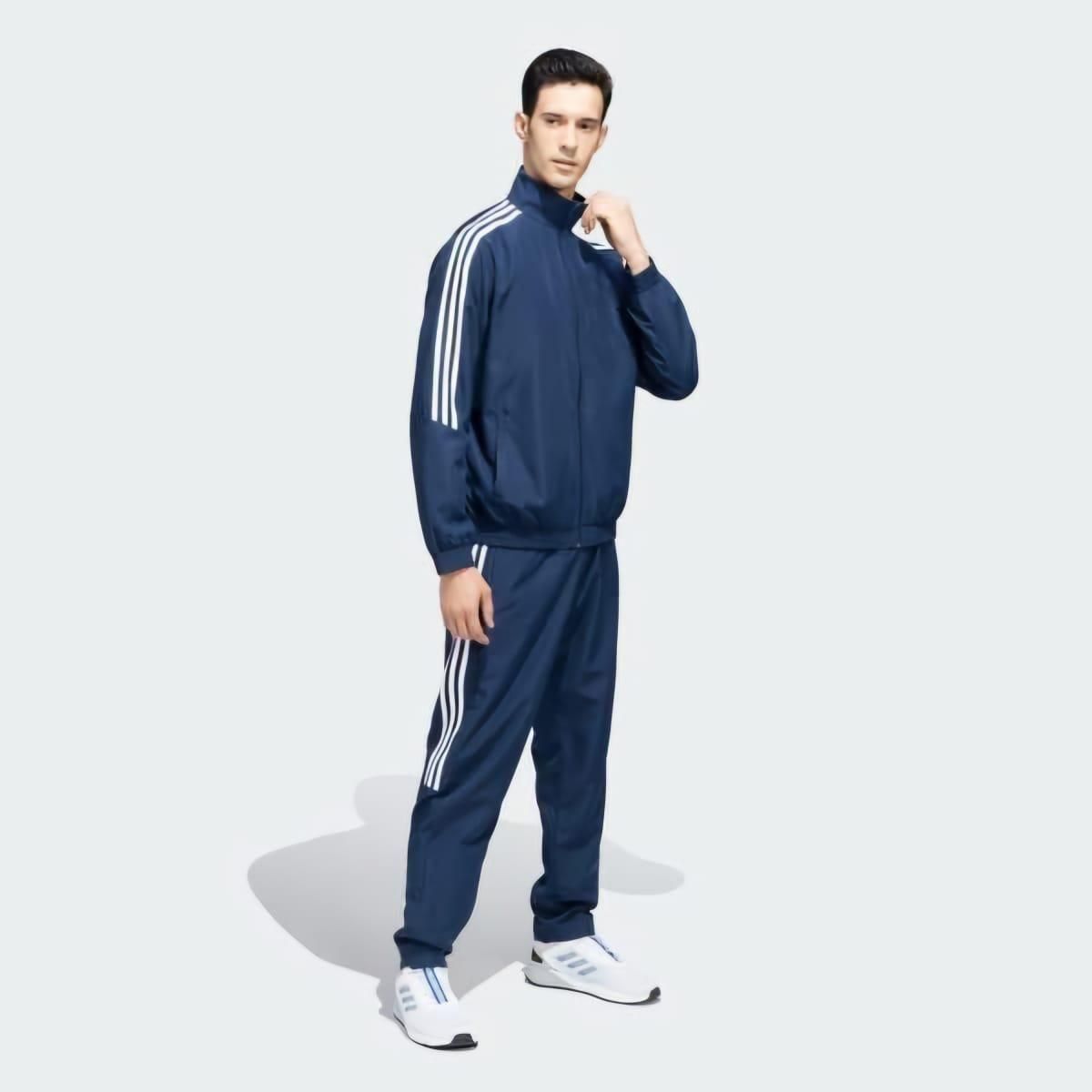 Men’s Side Stripe 4 Way Lycra Track Suit | Sports Wear