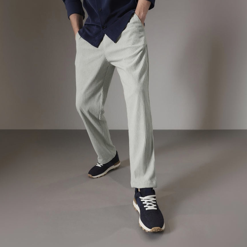 Men’s Grey Corduroy Stylish Pants | Comfortable Casual Wear