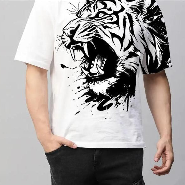 Men’s Waffle Knit Crew-Neck T-Shirt | Textured Casual Wear