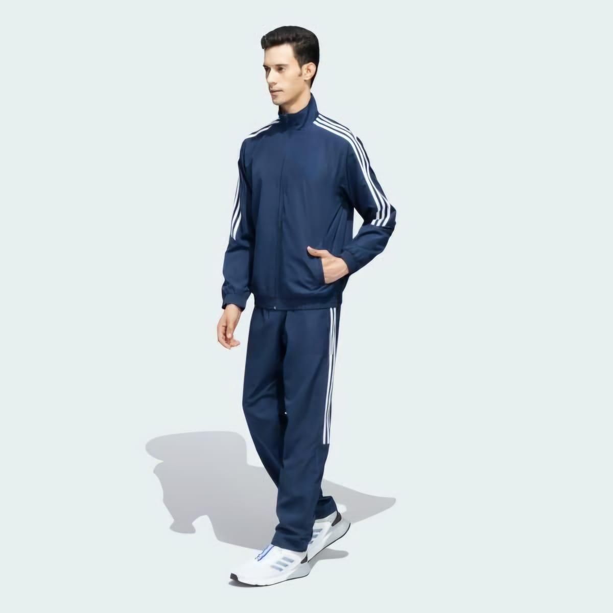 Men’s Side Stripe 4 Way Lycra Track Suit | Sports Wear
