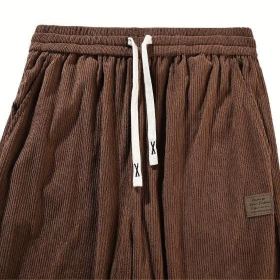 Men’s Brown Corduroy Cargo Trouser | Loose Fit Casual Wear