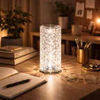 Crystal Touch Control Rose Diamond Table Lamp