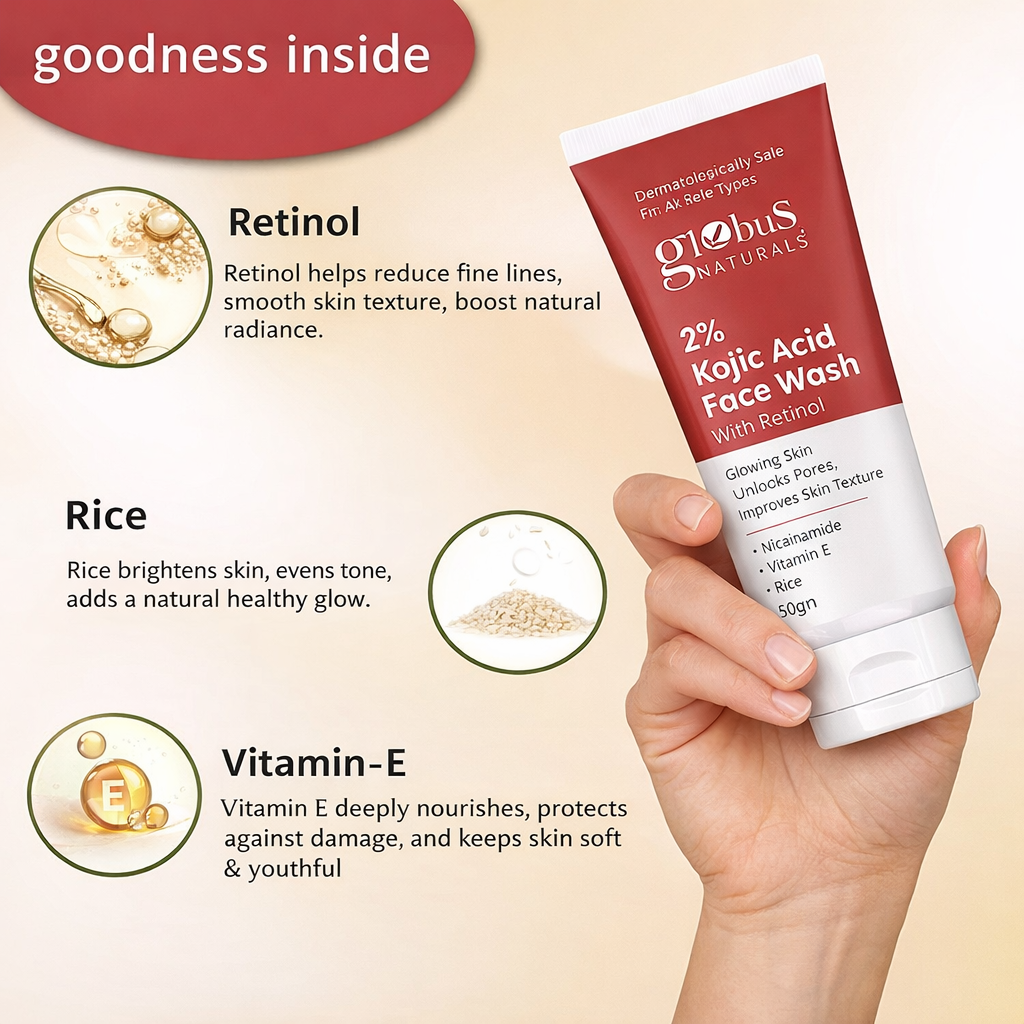 Kojic Acid Face Wash 125gm for Skin Brightening Care