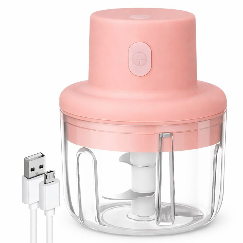 Electric Mini Garlic Chopper 250ml | USB Vegetable Chopper