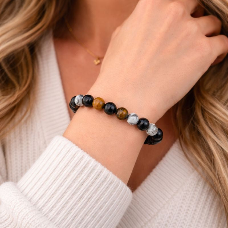 Triple Protection Bracelet | Natural Stone Beaded Bracelet