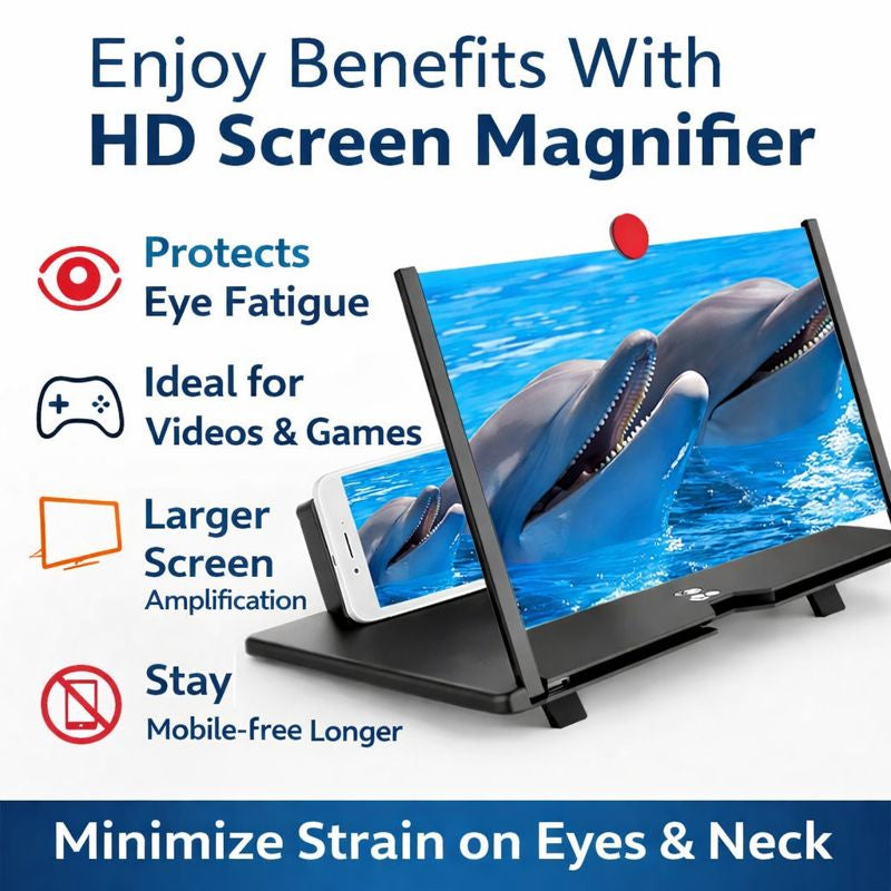 Mobile Phone Screen Enlarger | 3D Video Amplifier