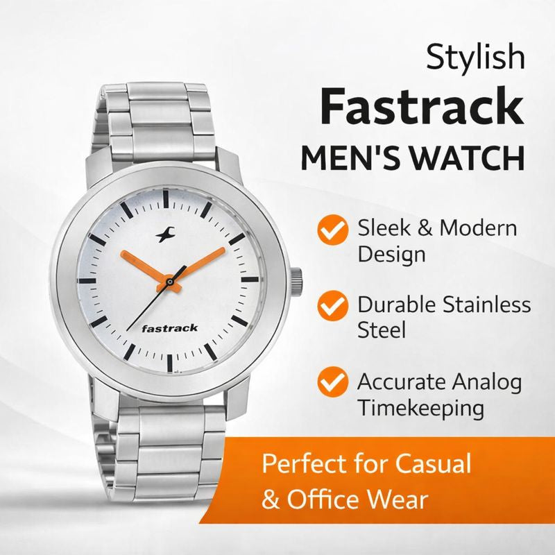 Fastrack Premium Men’s Analog Watch | Stylish Dial