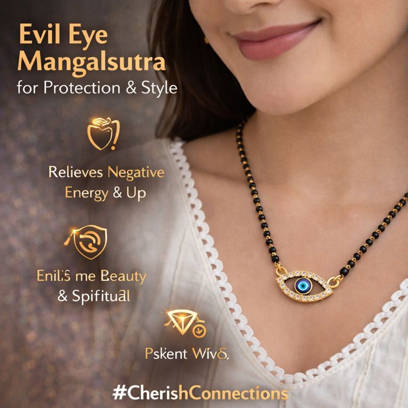 Gold-Plated Evil Eye Mangalsutra | Stylish Jewellery