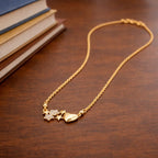 Golden Necklace with Star & Heart Pendants | Stylish