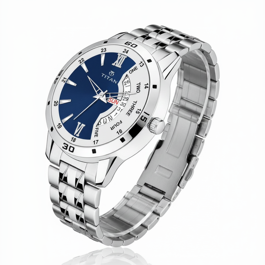 Titan Stainless Steel Analog Watch for Men | Classic