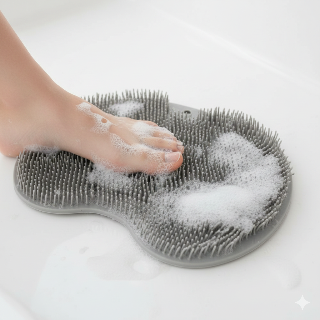 Shower Foot Scrubber Mat | Anti-Slip Massage Pad