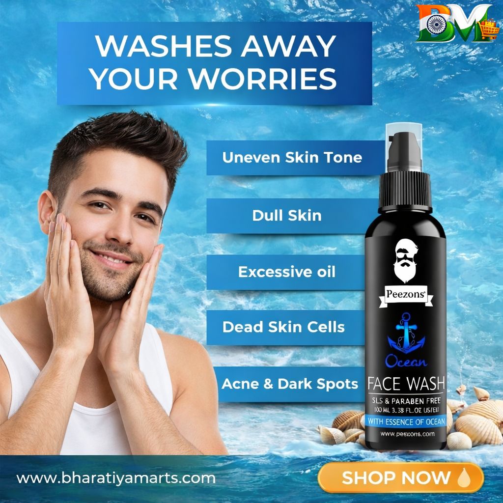 Ocean Face Wash 100ml for Deep Cleansing & Fresh Skin